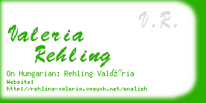 valeria rehling business card